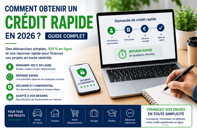 Comment obtenir un crédit rapide en 2026 ? Guide complet